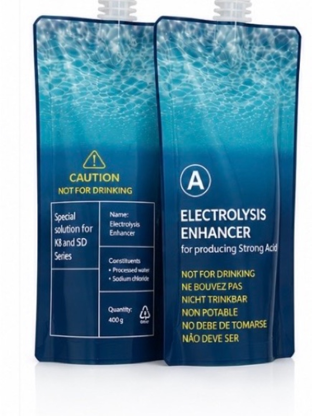 2 Electrolysis Enhancer Fluids Compatible with Leveluk Kangen Water Ionizers
